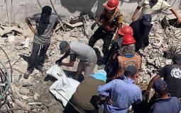 انتشال جثامين شهداء في غزة