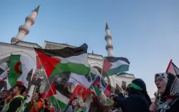 "قافلة فلسطين" القادمة من البوسنة تصل إلى أنقرة