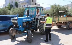 حملة لترخيص الجرارات الزراعية في نابلس