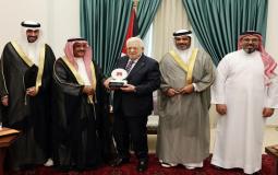 الرئيس عباس يستقبل وفد المؤسسة الملكية البحرينية للأعمال الإنسانية