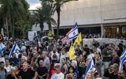 احتجاجات واسعة شمال إسرائيل ضد حكومة نتنياهو