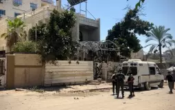 المنزل الذي اعتقل فيه المسؤول الأمني معين العرابيد في غزة