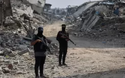 عناصر من المقاومة الفلسطينية في قطاع غزة