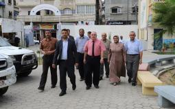 وفد من بلدية جباليا النزلة والتربية والتعليم