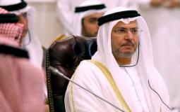  وزير الشؤون الخارجية الإماراتي أنور قرقاش يهاجم قطر بسبب لقاءاتها مع إسرائيل بشأن غزة