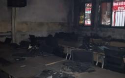 اشتعال النيران داخل مدرسة في النقب