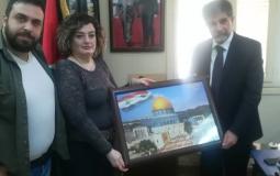 دمشق: تكريم السفير عبد الهادي تقديراً لعمله في خدمة قضايا فلسطين