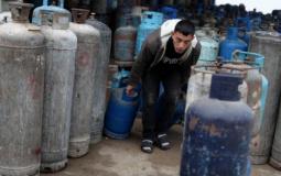 محل تعبئة غاز في غزة -ارشيف-