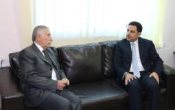التميمي يلتقي السفير الأردني لدى دولة فلسطين