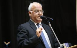 أمين سر اللجنة التنفيذية لمنظمة التحرير الفلسطينية صائب عريقات 