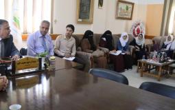 تعليم خان يونس يستقبل البرلمان الطلابي المركزي