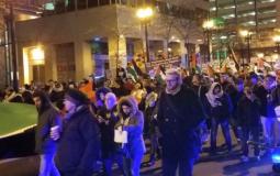 مسيرة في مدينة شيكاغو الأميركية رفضا لقرار ترامب