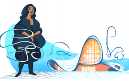 جوجل يحتفل بالمعمارية زها حديد