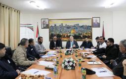 خلال اجتماع في مقر وزارة العمل بمدينة رام الل