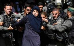 الاحتلال يعتقل فتاة فلسطينية- توضيحية