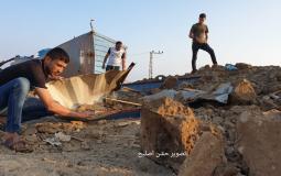 قصف ميناء خانيونس الجديد