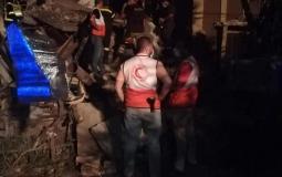  الهلال الأحمر الفلسطيني يشارك في إخلاء وإسعاف مصابي انفجار بيروت