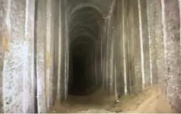 النفق المكتشف أخيرا عند حدود قطاع غزة