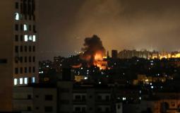 قصف بناية سكنية في غزة