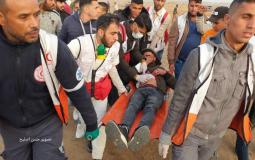 إصابات جراء اعتداء الاحتلال على مسيرات العودة شرق غزة