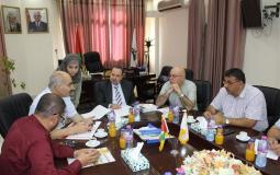 وفدٌ من البنك الإسلامي للتنمية يزور جامعة الأقصى