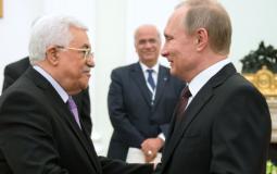 الرئيس الروسي فلاديمير بوتين مع الرئيس الفلسطيني محمود عباس -ارشيف-
