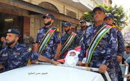تشييع جثمان أحد شهداء الشرطة في غزة اليوم