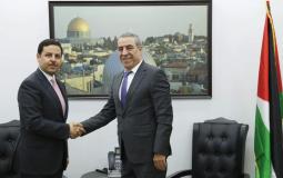 حسين الشيخ يستقبل السفير الأردني الجديد ويبحث اخر المستجدات