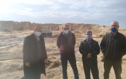 غزة : الاقتصاد تتابع عمل المقالع في محافظات القطاع كافة