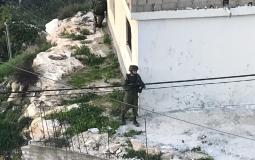 العملية العسكرية لقوات الاحتلال في برقين أمس
