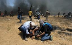 أحداث مليونية العودة على حدود قطاع غزة أمس الاثنين