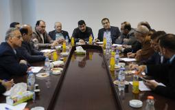 لقاء صالح الزق مع تجار ومقاولي غزة