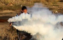 الاحتلال يستهدف فلسطينيين بقنابل الغاز