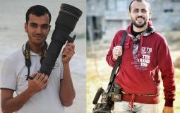 الصحفيان الذان استشهدا برصاص الاحتلال الإسرئيلي ياسر مرتجي وأحمد أبو حسين