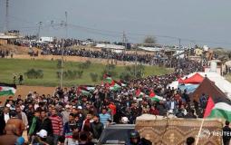 مسيرة العودة الكبرى -حدود غزة الشرقية-