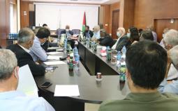 اجتماع حواري في منظمة التحرير الفلسطينية اليوم