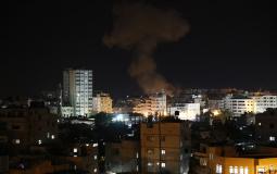 قصف إسرائيلي على غزة الليلة الماضية - أرشيفية 