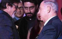 رئيس الوزراء الإسرائيلي بنيامين نتنياهو وممثل هندي