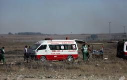 سيارة إسعاف على حدود غزة - أرشيف