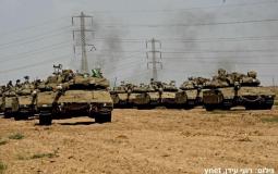 جيش الاحتلال ينشر آلياته على حدود غزة