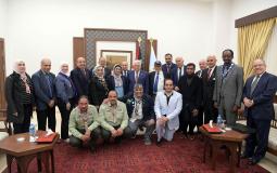 الرئيس يستقبل الوفود العربية