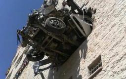 إصابة فلسطينيان بحادث سير غريب بنابلس