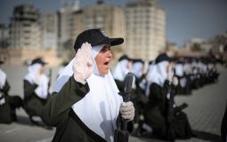 تخريج دورة عسكرية للنساء في غزة