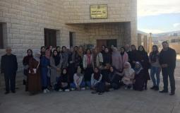 مركز محور يستقبل طالبات جامعة بوليتكنك فلسطين