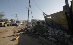 جانب من قصف غزة وتدمير عدة مصانع 