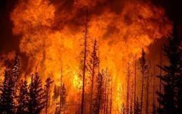 حرائق الغابات غرب كندا تمتد إلى ما يزيد عن ألف كيلو متر مربع