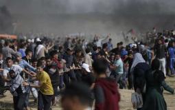 استهداف مسيرات العودة على حدود غزة من قبل قوات الاحتلال الإسرائيلي