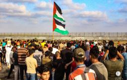 مسيرات العودة شرق غزة اليوم