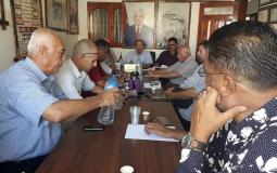 اجتماع يجمع اللجنة الشعبية للاجئين برئيس مكتب الاونروا خانيونس