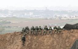 جنود اسرائيليون على حدود غزة